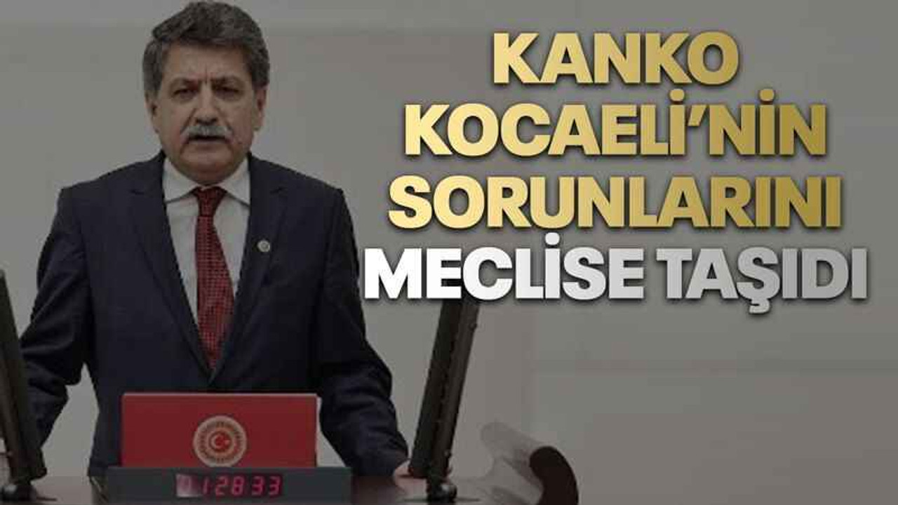 Kanko Kocaeli’nin sorunlarını meclise taşıdı